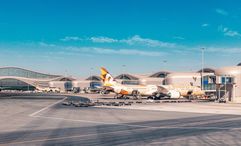 Zayed Airport in Abu Dhabi, the hub for Etihad Airways.