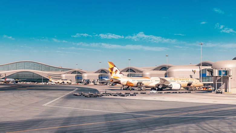 Zayed Airport in Abu Dhabi, the hub for Etihad Airways.