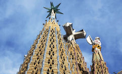 La Sagrada Familia is Spain's most visited tourist attraction.