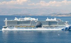 The Princess Cruises ship Sun Princess in Corfu. Carnival said close-in Europe bookings hit a snag in the second quarter but that 2027 departures on the Continent remained strong.