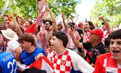 Croatia soccer fans in Toronto during the World Cup.