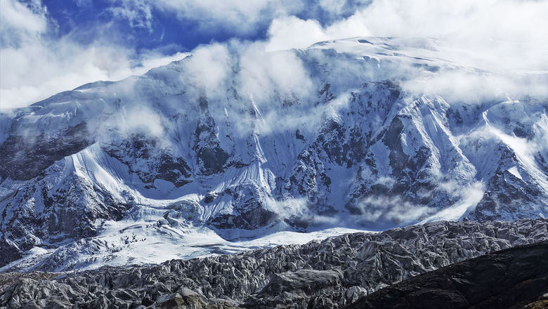 The Manaslu Glaciers in Nepal.