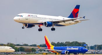 Southwest and Delta are the largest and second-largest airlines in Austin, respectively.