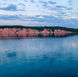 A view of Chimney Bluffs State Park, a destination on the lakeshore near Rochester, N.Y.