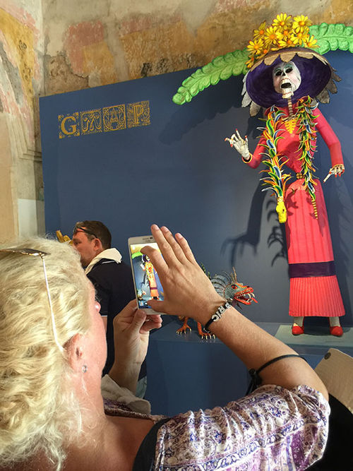 Seeing a giant papier mache "Katrina" in the folklore museum, Slovenian chef Ana Ros of the restaurant Hisa Franko, commented "I feel like her sometimes." Seeing a giant papier mache "Katrina" in the folklore museum, Slovenian chef Ana Ros of the restaurant Hisa Franko, commented "I feel like her sometimes."