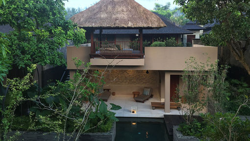 A villa at the Hoshinoya Resort in Bali.