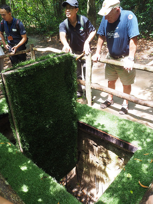 The Viet Cong created booby traps that would impale U.S. soldiers. The Viet Cong created booby traps that would impale U.S. soldiers.