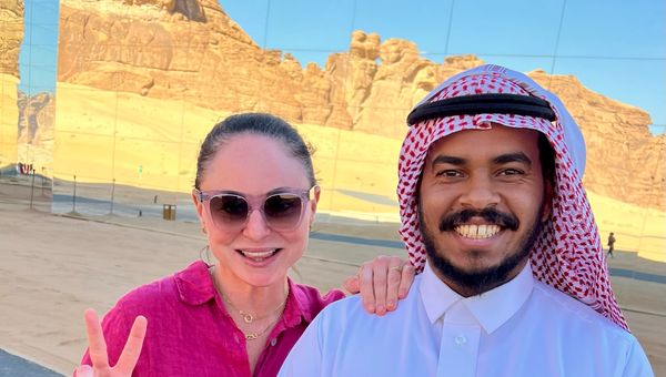 My super-friendly guide in AlUla. My super-friendly guide in AlUla.