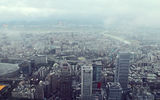 The view from Taipei 101 on an overcast day.