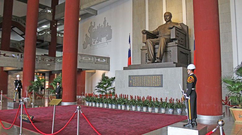 Destinations Editor Eric Moya spent a week in Taipei, visiting the Taiwanese capital's national monuments and other popular attractions. Pictured here, guards on duty at the Sun Yat-Sen Memorial Hall, built in 1972 in honor of the Chinese statesman and founding father of Taiwan.