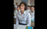 An English class at a Pyongsong high school.