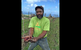 Yahson Tafari, a Rastafarian organic farmer at Belle Mont Farm who really knows his kumquats from his soursop.