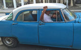 A car from the 1950s, which is typically seen in Havana.