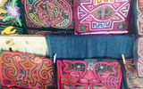Molas made by Kuna women on the San Blas Islands.