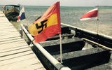 A Kuna revolt in 1925 resulted in the indigenous group attaining semi-autonomous status in Panama. Startling to some visitors, the flag commemorating the revolution still displays the symbol of the revolt, a swastika.