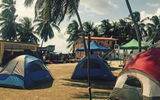 Many of the tourist islands offered accommodations in tents for $150 per person, per night, double occupancy.