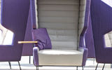 More unusual seating for waiting passengers in the Tallinn Airport.