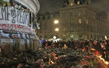 Crowds gathered at the Place de la Republique to pay their respects to the victims of the Nov. 13 terror attacks in Paris.
