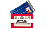 A useful travel accessory, this minimalist wallet measures only 3.5 by 2.25 inches and weighs 0.7 ounces yet can secure cash, a credit card to two, your ID and even a key. Sweat-proof and so water-resistant it floats, the Wojo Wallet has an outer band to keep cash and/or a key secure and a silicone- and neoprene-lined sleeve for cards and a driver's license.