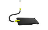 This snap-on case comes with a reinforced elastic coil leash that keeps you and your iPhone securely connected to a belt loop, stroller straps, purse handles and the like. It is the ideal case to keep your phone safe from accidental drops or theft when deploying it while skiing, rock climbing or other physical activities. The Kenu Highline system plugs into the iPhone's Lightning port and a tiny notch in the case.