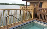 One of the highlights is a plunge pool on each bungalow's private deck.