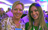 Camille Olivere (left), senior vice president of sales for Club Med US, was joined by her daughter Stina at this year's convention. Stina just started her own agency, Travel by GoGirl.