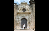 A newly married couple stands in front of the church at Mission San Jose, established in 1720. A $384 million improvement project completed in 2013 extended the San Antonio's famed River Walk to reach the San Antonio Mission's National Historical Park south of the city. The River Walk's Mission Reach is an eight-mile stretch with recreational trails, picnic areas and pavilions. The four Spanish colonial missions that make up the park -- Mission San Jose, Mission San Juan Capistrano, Mission Espada and Mission Concepcion -- were established in the 1700s by the Franciscan Order of the Catholic Church.
