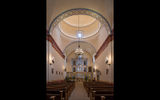 The interior of the church at Mission San Jose.