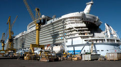 The Allure of the Seas, under construction in Turku, Finland