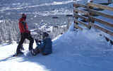 A view of the town of Breckenridge from the top of a lift Breckenridge Ski Resort.