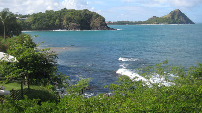 Travel Weekly's Caribbean editor Gay Nagle Myers recently visited St. Lucia, touring the island following the devastation wrought by Hurricane Tomas in late October. Pictured here is Bonaire Bay, St. Lucia. TW photo by Gay Nagle Myers