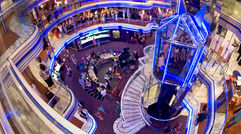 The atrium on the Carnival Fantasy