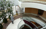 The Central Stairway on the Seabourn Odyssey.