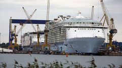 The Oasis of the Seas is on schedule for a late October delivery.
