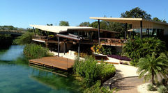 Travel Weekly editor Johanna Jainchill spent three nights at the Rosewood Mayakoba, experiencing a resort that offers both intimacy befitting couples on honeymoon and a setting that caters to families and large groups. Pictured here, the resort's open-air, check-in area, which is built with the same stone as nearby archaeological sites and designed to resemble a cenote. Posted Jan. 4, 2012