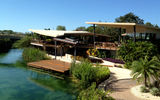 Travel Weekly editor Johanna Jainchill spent three nights at the Rosewood Mayakoba, experiencing a resort that offers both intimacy befitting couples on honeymoon and a setting that caters to families and large groups. Pictured here, the resort's open-air, check-in area, which is built with the same stone as nearby archaeological sites and designed to resemble a cenote. Posted Jan. 4, 2012