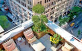 A private terrace at Madison Avenue's Roger.