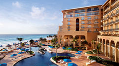 During a recent visit to Cancun, Travel Weekly editor-at-large Johanna Jainchill stayed at the Ritz-Carlton, Cancun, sampling its fine dining and resort facilities. During down time, she rented a car and ventured outside of the city on her own to see what the surrounding area has to offer. Pictured here, the pool and beach at the Ritz-Carlton, Cancun.