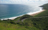 Visitors to St. Kitts and its sister island Nevis are surrounded by the Atlantic on the west and the Caribbean Sea on the east. Timothy's Hill on St. Kitts offers a stunning view of the calm Caribbean. Photos by Gay Nagle Myers; posted on Dec. 11, 2012.