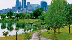 Montreal is Canada's second largest city, known for its 40 museums, 400 parks, 5,000 restaurants, cafes on every corner, 80 nationalities, 100 yearly festivals, hundreds of bike rental stations and 19 miles of underground shops. It is named after Mount Royal, the triple-peaked hill in the heart of the city. French is the city's national language, and U.S. visitors make up Montreal's largest market, drawing 1.1 million visitors in 2012 out of a total of 8.3 million.
