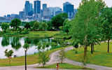 Montreal is Canada's second largest city, known for its 40 museums, 400 parks, 5,000 restaurants, cafes on every corner, 80 nationalities, 100 yearly festivals, hundreds of bike rental stations and 19 miles of underground shops. It is named after Mount Royal, the triple-peaked hill in the heart of the city. French is the city's national language, and U.S. visitors make up Montreal's largest market, drawing 1.1 million visitors in 2012 out of a total of 8.3 million.