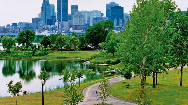 Montreal is Canada's second largest city, known for its 40 museums, 400 parks, 5,000 restaurants, cafes on every corner, 80 nationalities, 100 yearly festivals, hundreds of bike rental stations and 19 miles of underground shops. It is named after Mount Royal, the triple-peaked hill in the heart of the city. French is the city's national language, and U.S. visitors make up Montreal's largest market, drawing 1.1 million visitors in 2012 out of a total of 8.3 million.