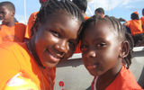 Students from Nevis enjoy a ferry ride after a field trip to St. Kitts.