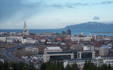 Reykjavik, as seen from the top of the Perlan building.