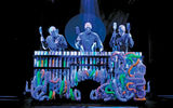 Blue Man Group in a performance on Norwegian Cruise Line's Norwegian Epic.