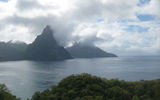 The twin Pitons that are the signature landmark of St. Lucia. TW photo by Gay Nagle Myers