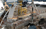 The aft AquaTheater, which will feature Olympic-style diving shows.