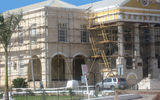 Falmouth Courthouse, a working courthouse built in 1815, is currently undergoing renovation in Falmouth.