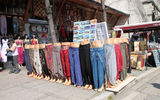 Harem pants for sale at a shop just outside Hagia Sophia, once the world's largest church, in Istanbul.