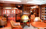The library aboard the Queen Elizabeth.